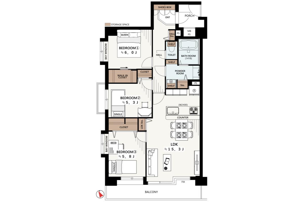 レクセルマンション五香第2 209号室